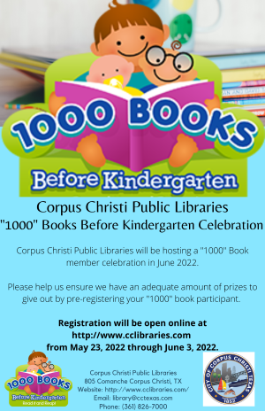 1000 Books before Kindergarten June celebration